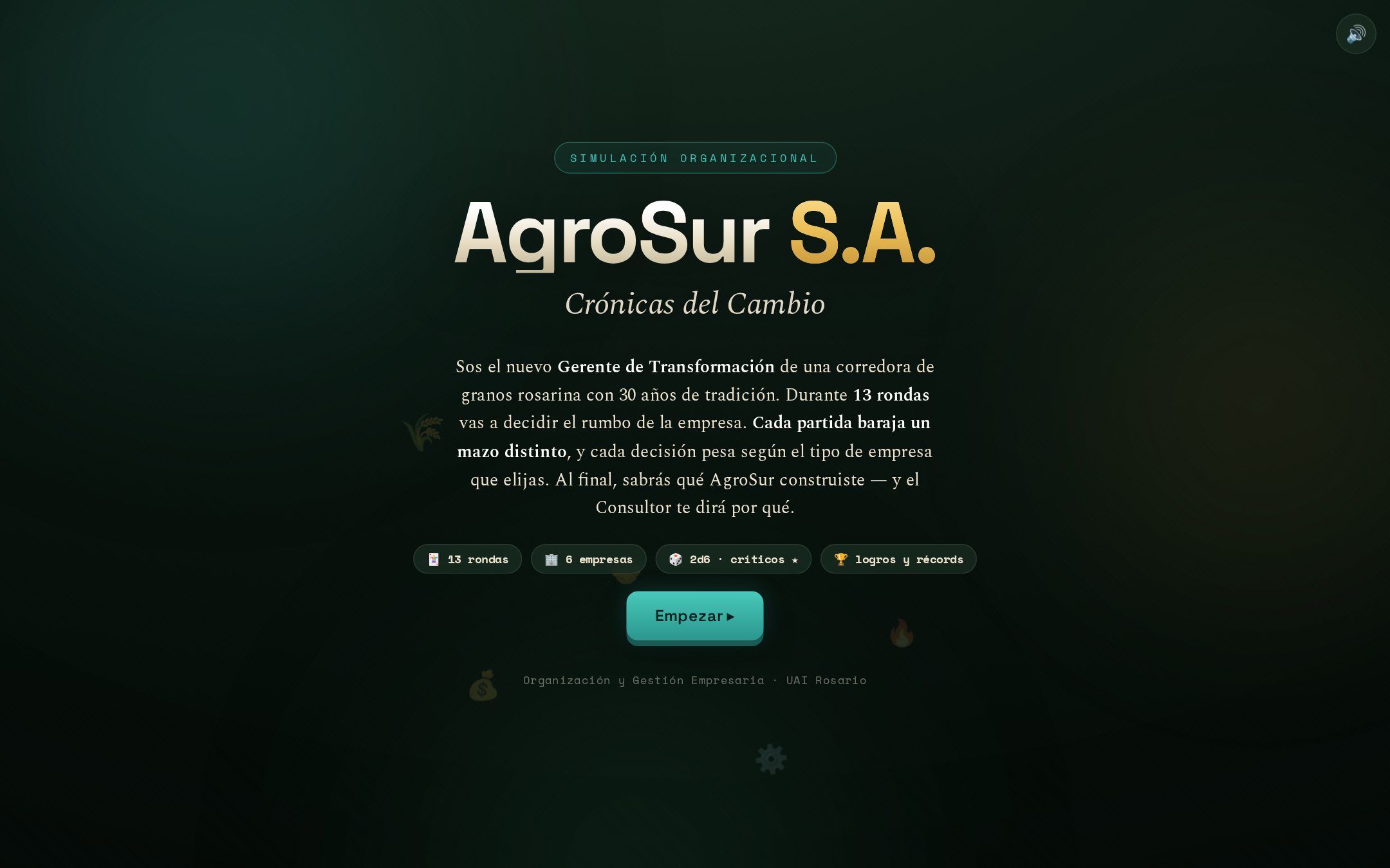 AgroSur S.A. — Organizational Simulation Game