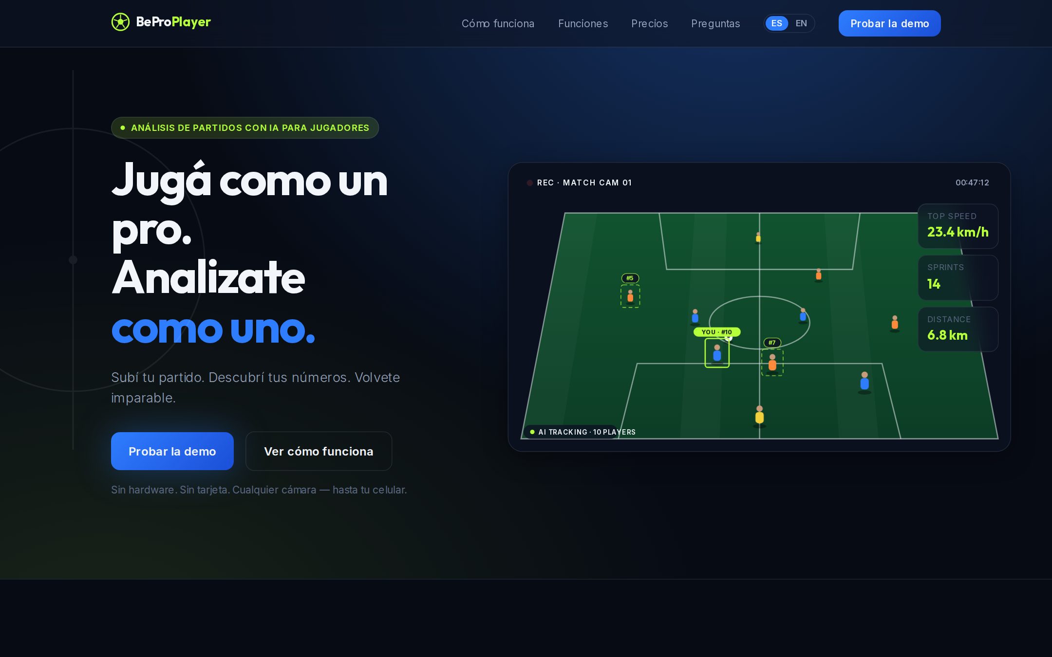 BeProPlayer — AI Football Video Analysis SaaS